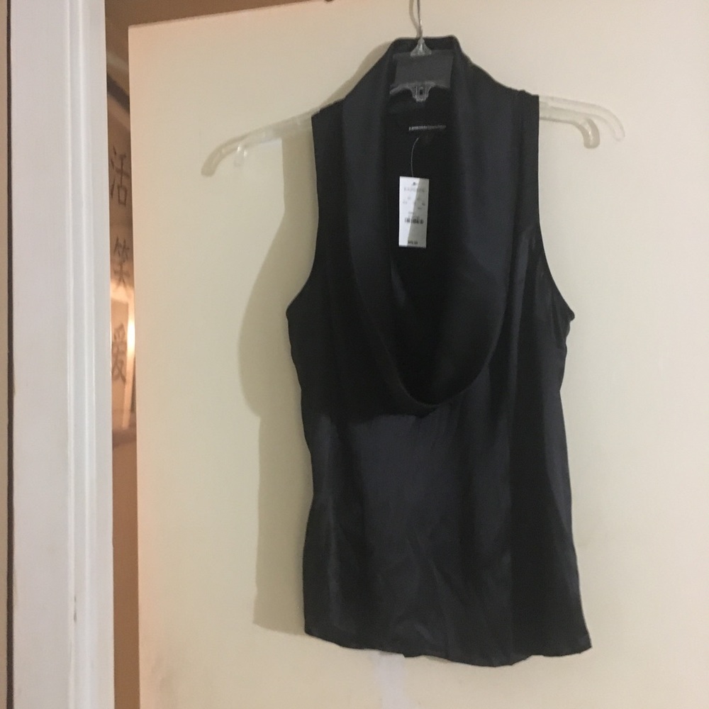 Express Design Studio Black Cowl Neck Blouse Sm.